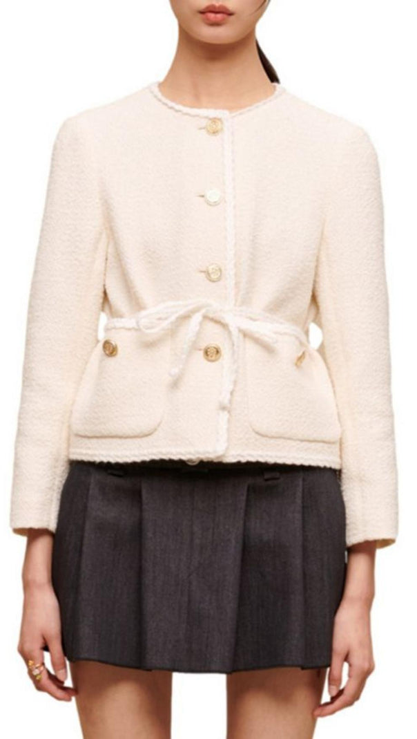 AIIZIE ECRU TWEED JACKET - product image