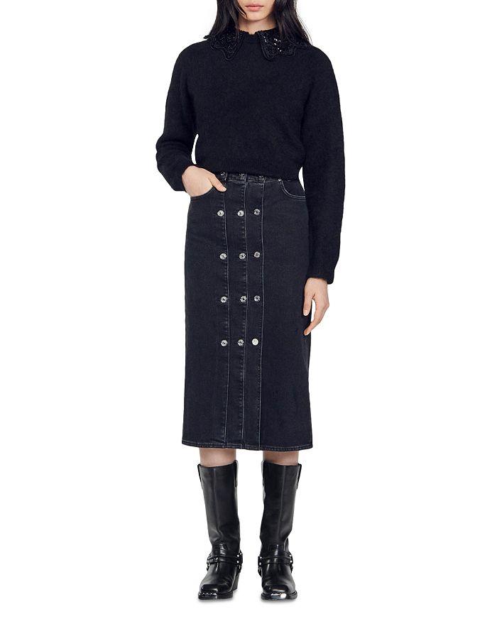 AIIZIE EMBELLISHED COLLAR SWEATER - product image