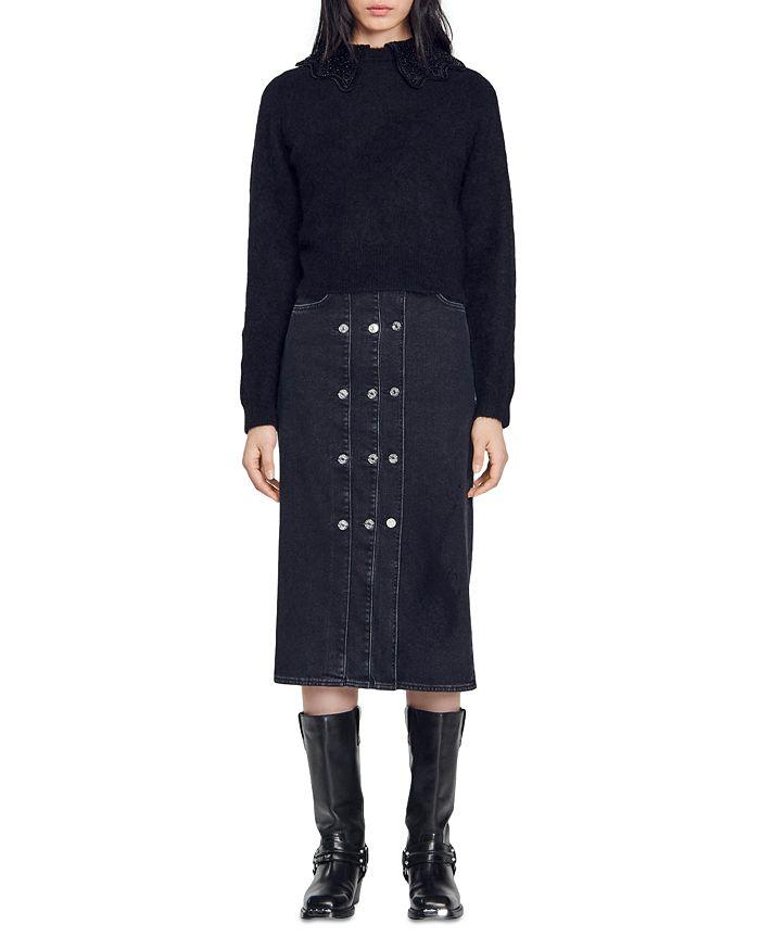 AIIZIE EMBELLISHED COLLAR SWEATER - product image