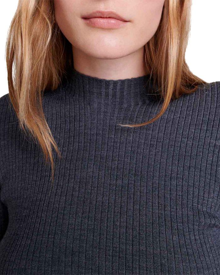 AIIZIE EMBELLISHED RIBBED-KNIT MINI DRESS - product image
