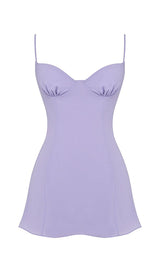 CHRISTIANA LAVENDER MINI DRESS