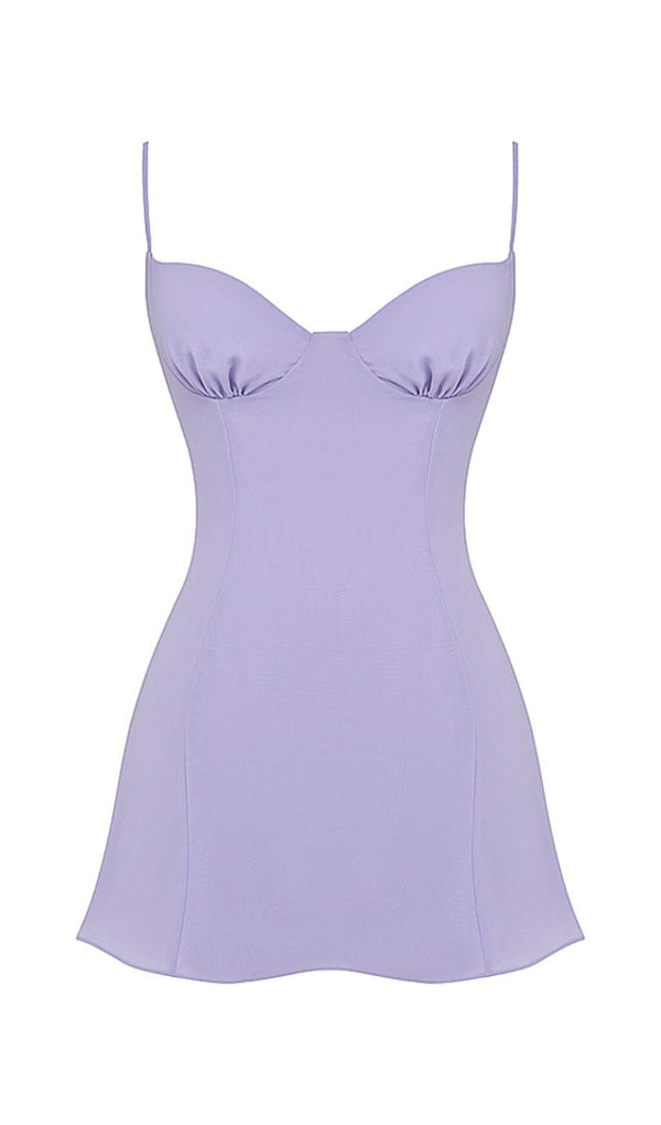 CHRISTIANA LAVENDER MINI DRESS