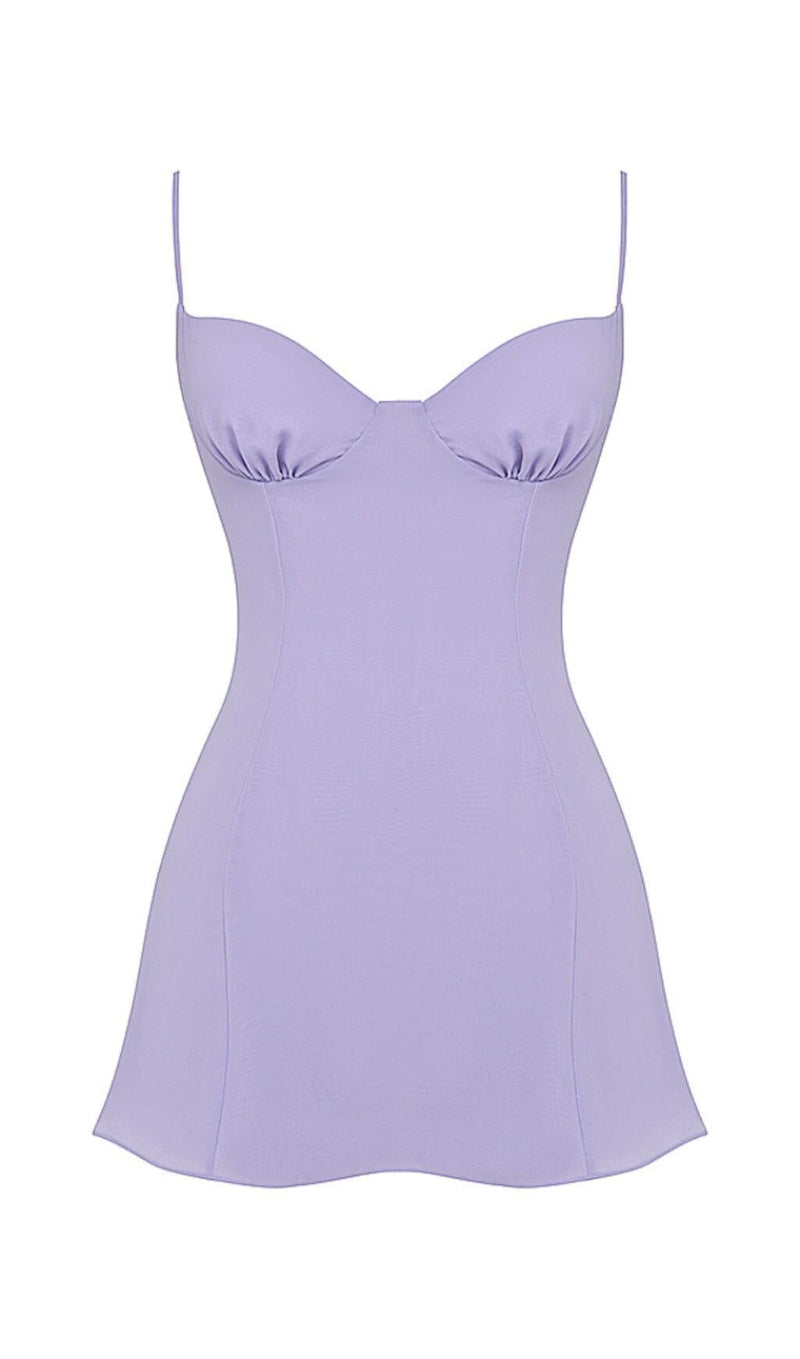 CHRISTIANA LAVENDER MINI DRESS