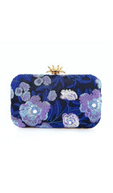 EMBROIDERED BEADING CLUTCH