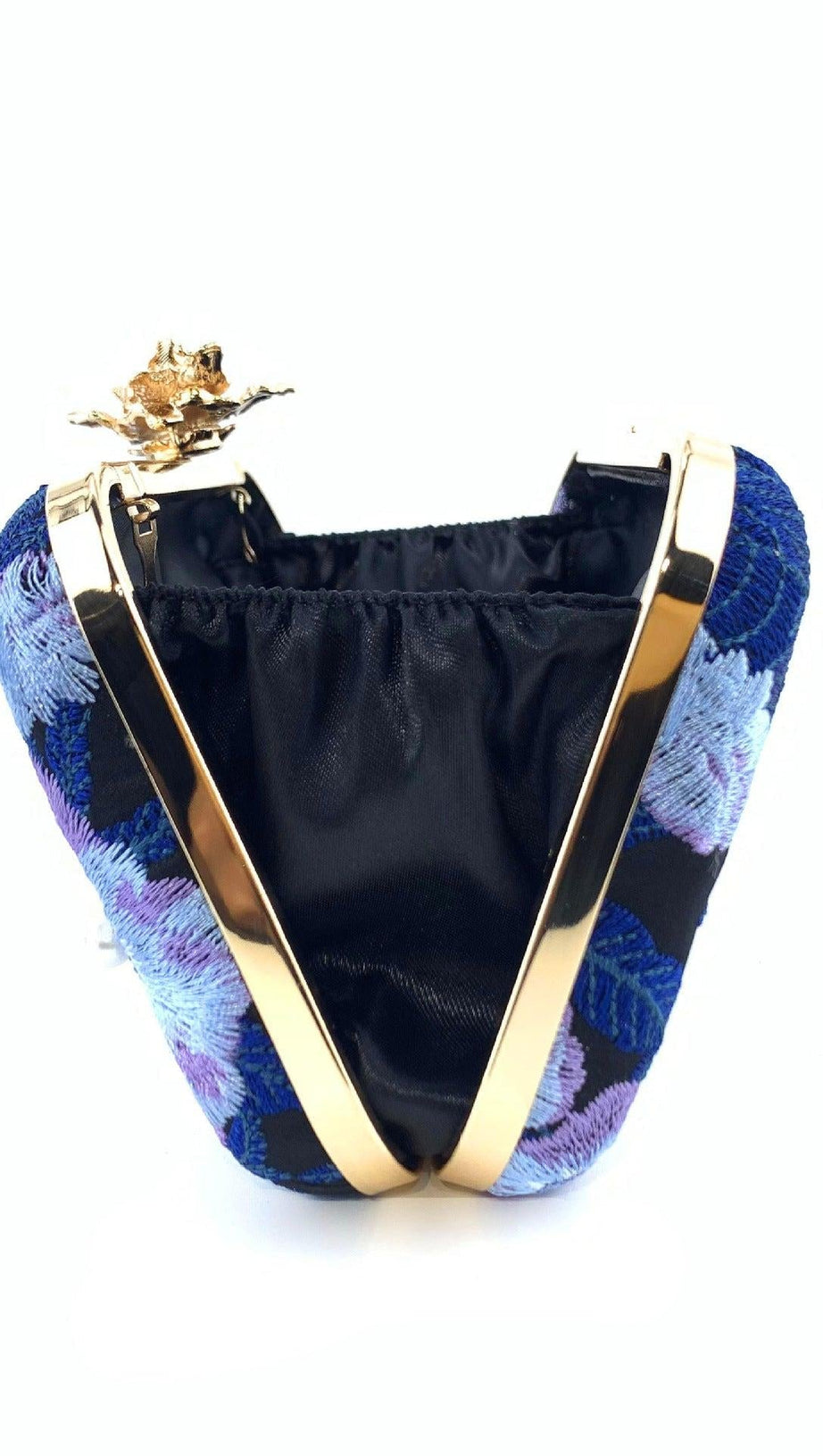 EMBROIDERED BEADING CLUTCH