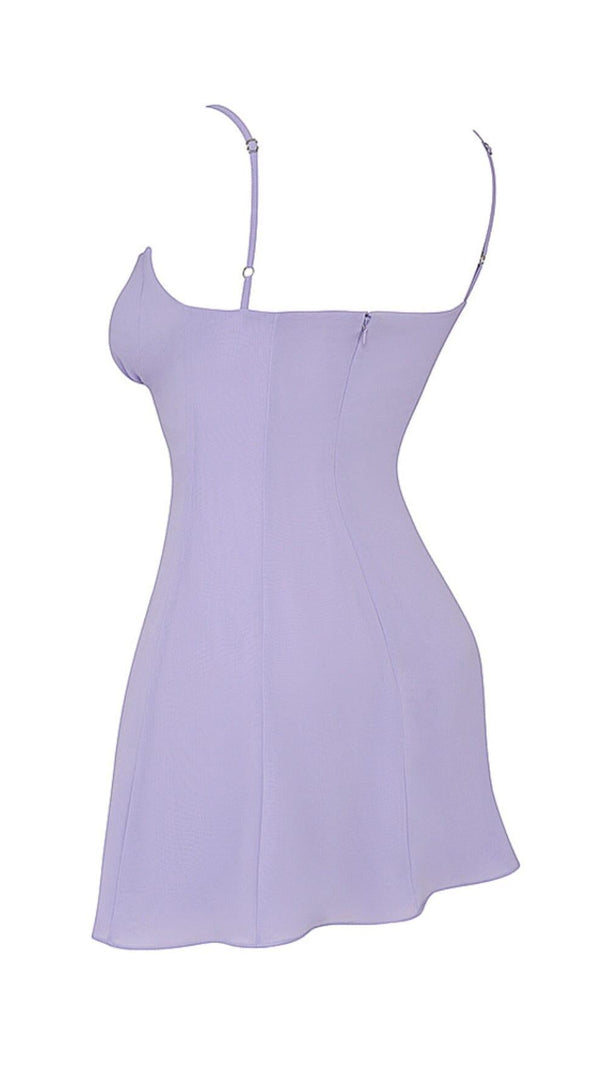 AIIZIE CHRISTIANA LAVENDER MINI DRESS - product image