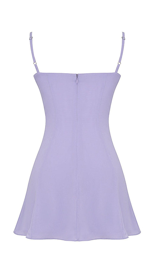 AIIZIE CHRISTIANA LAVENDER MINI DRESS - product image