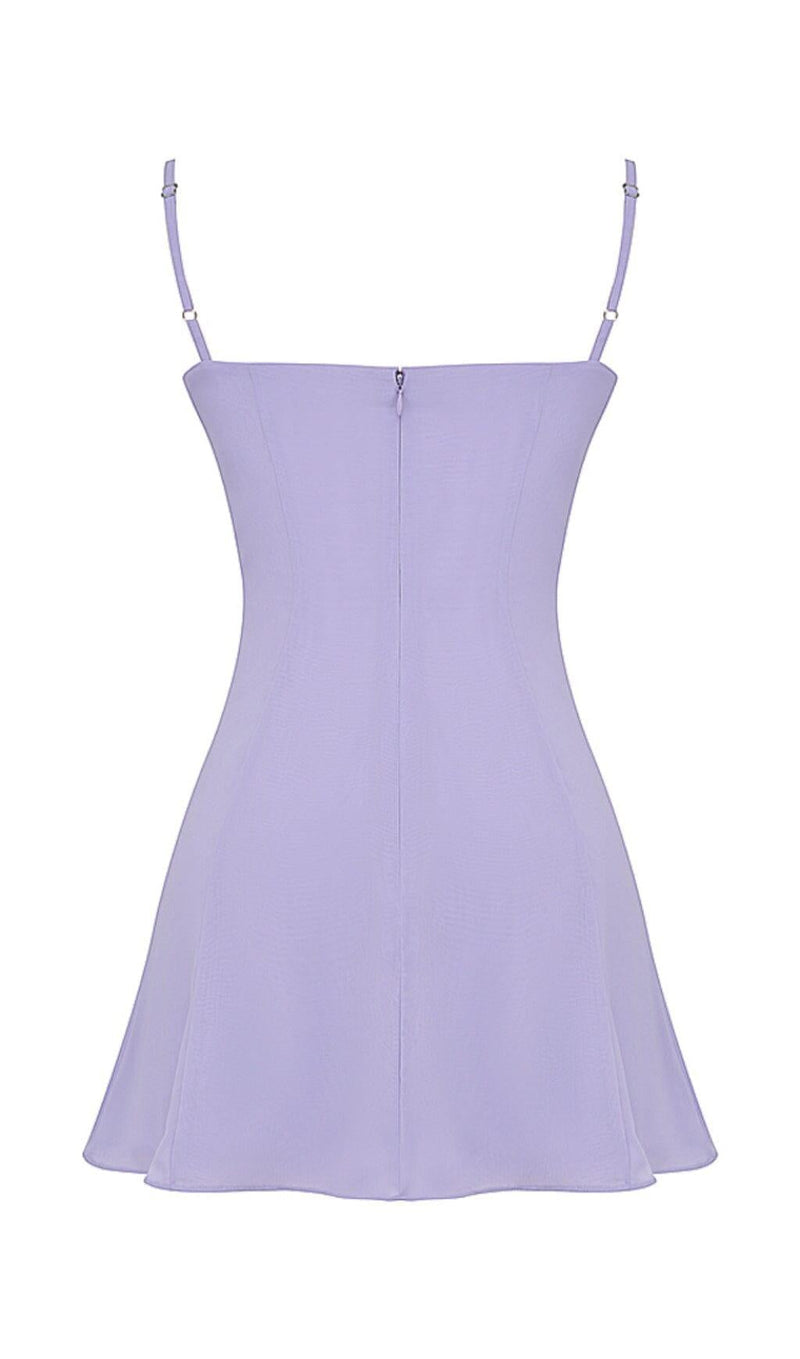 CHRISTIANA LAVENDER MINI DRESS