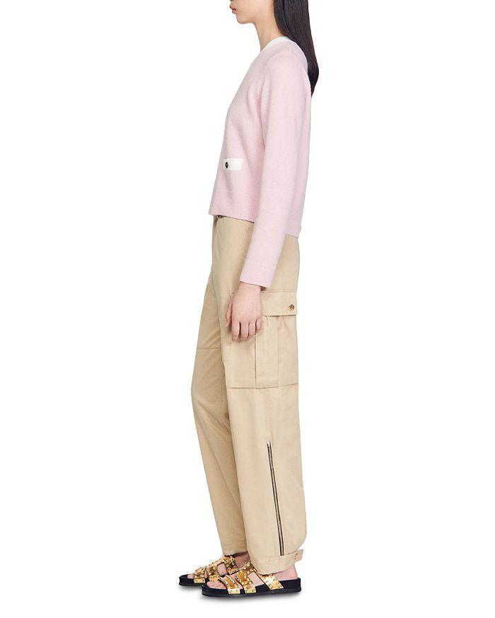 AIIZIE FINE KNIT BACK BUTTON SWEATER - product image