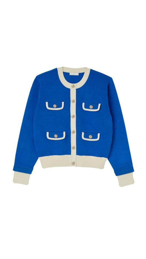 AIIZIE FLAP POCKET CARDIGAN SWEATER - product image