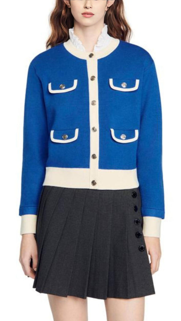 AIIZIE FLAP POCKET CARDIGAN SWEATER - product image