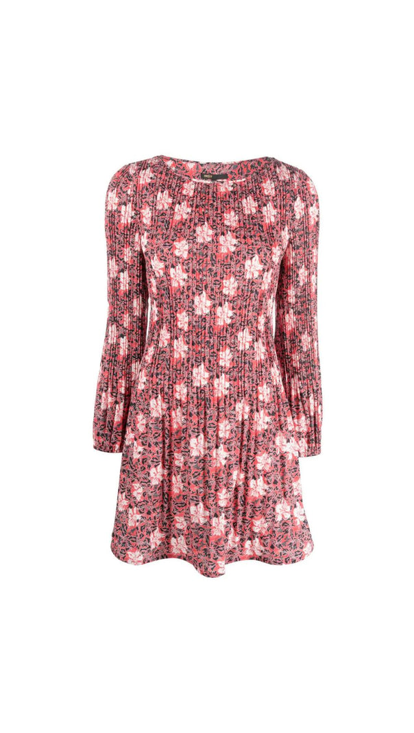 AIIZIE FLORAL LONG SLEEVE MINI DRESS - product image