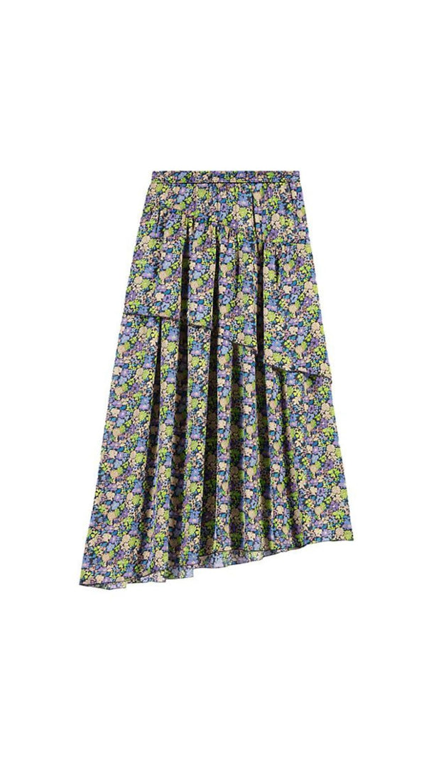 AIIZIE FLORAL RUFFLE SKIRT - product image