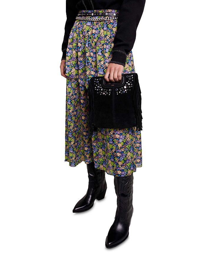 AIIZIE FLORAL RUFFLE SKIRT - product image