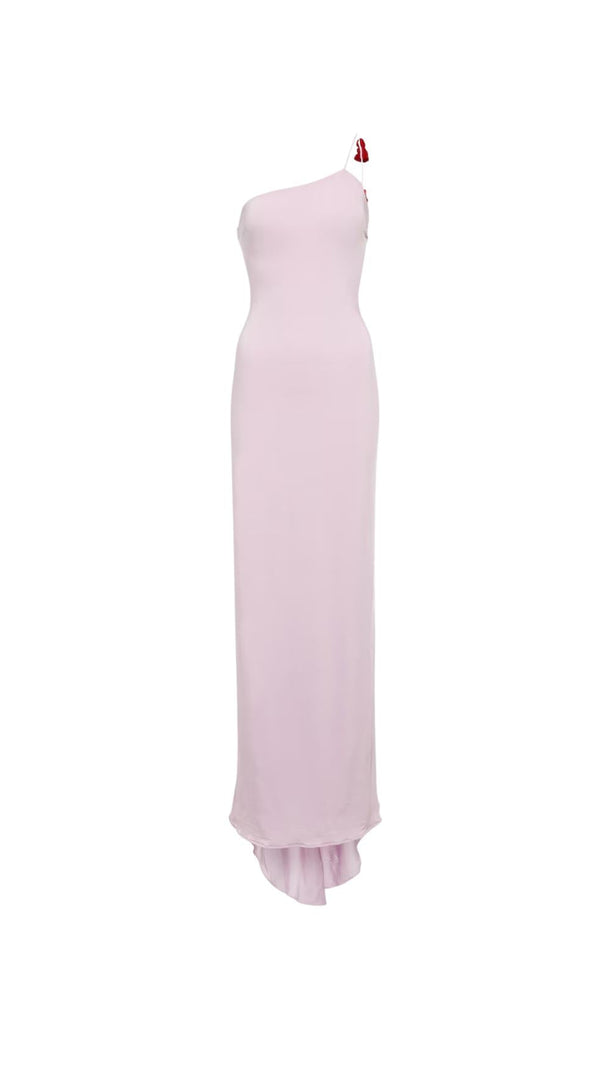 AIIZIE FLORAL-APPLIQUÉ ONE-SHOULDER GOWN - product image