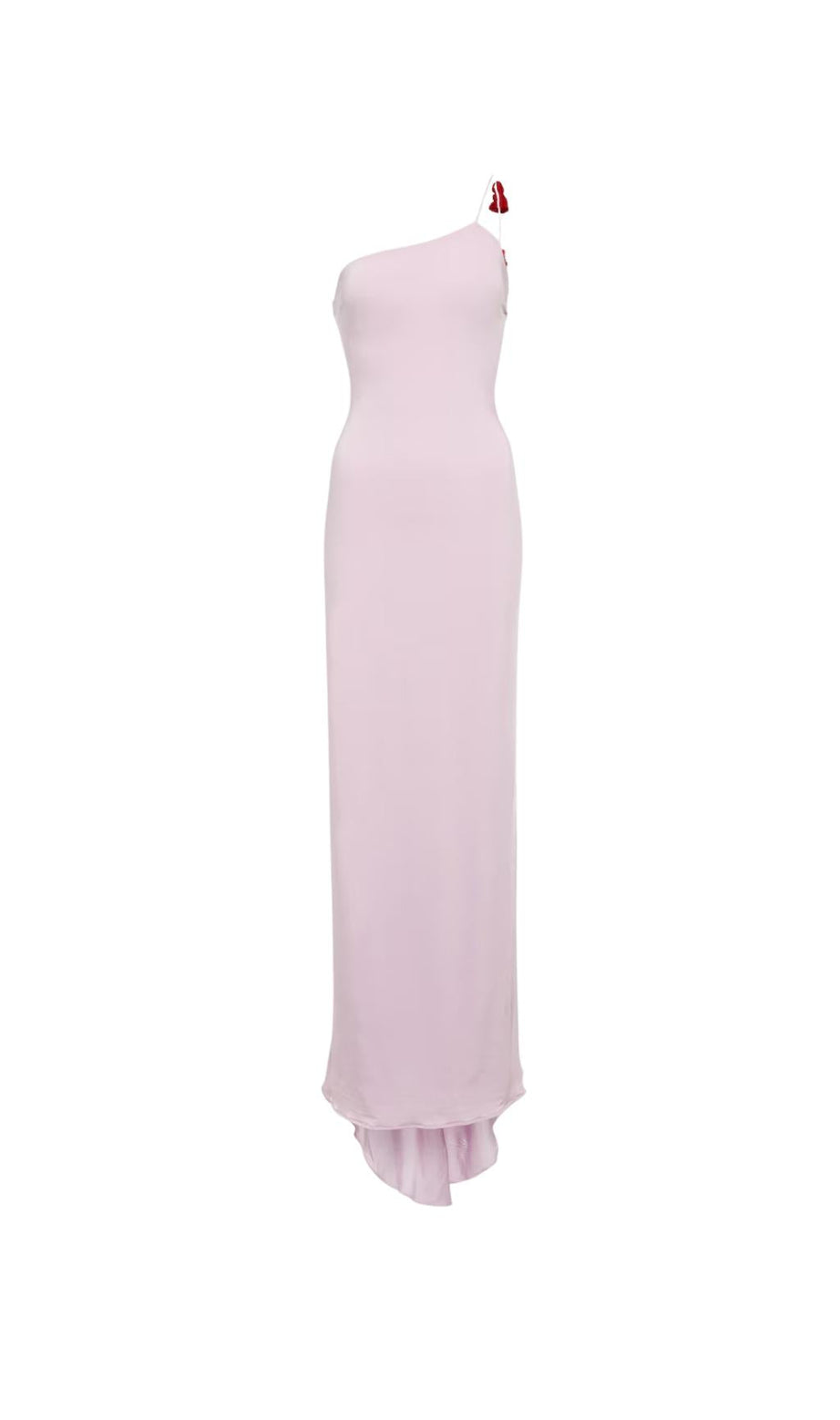 One-Shoulder-Kleid mit Blumenapplikationen 