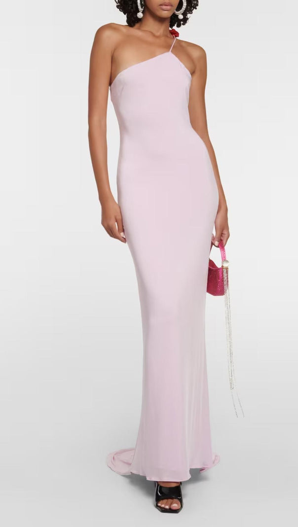 AIIZIE FLORAL-APPLIQUÉ ONE-SHOULDER GOWN - product image