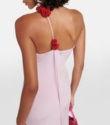 FLORAL-APPLIQUÉ ONE-SHOULDER GOWN