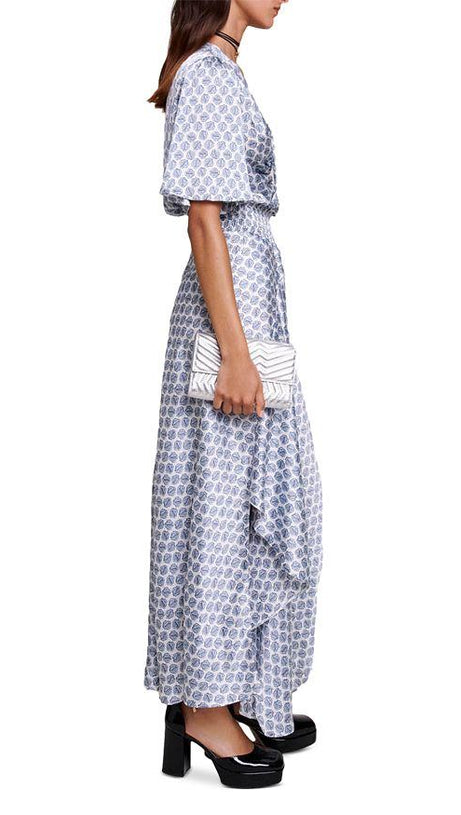 KLEID MIT ASYMMETRISCHEM SAUM 