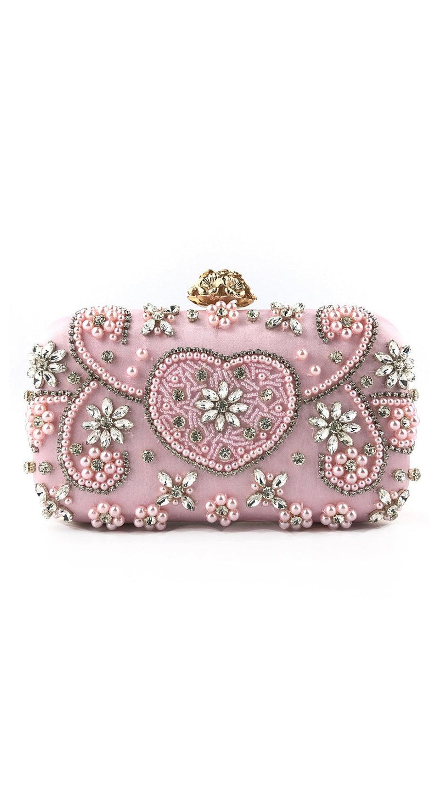 BEADED DIAMONDS CLUTCH