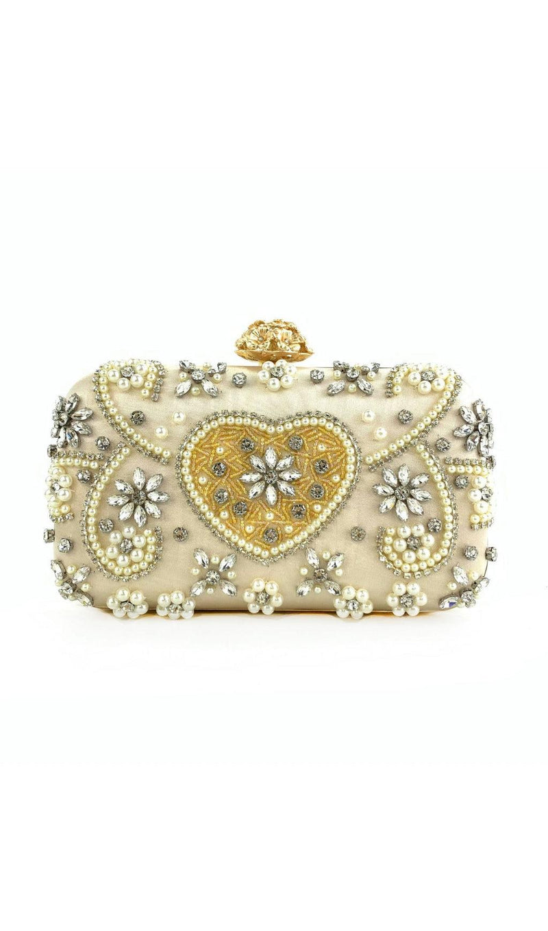 BEADED DIAMONDS CLUTCH