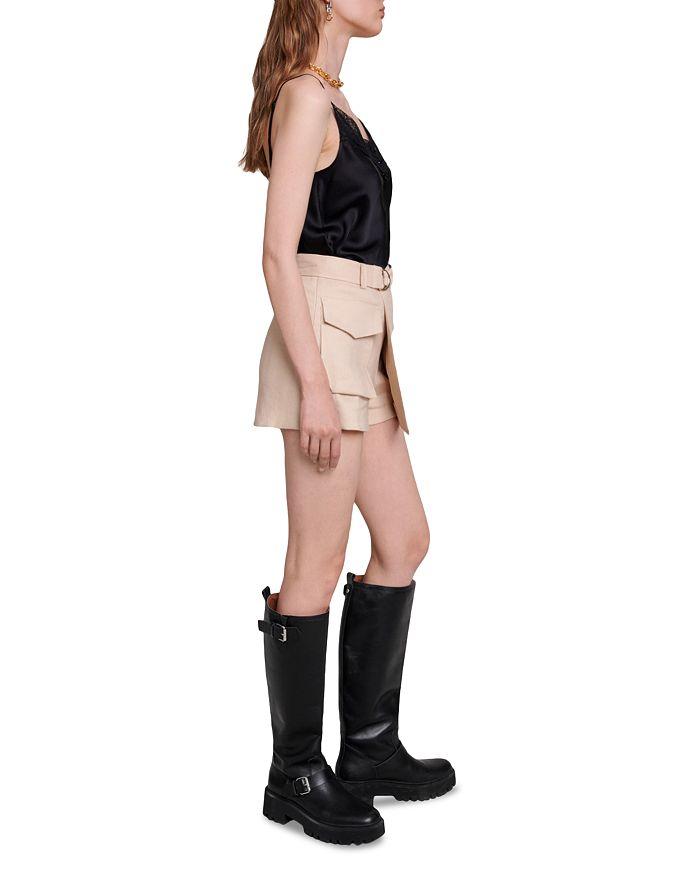 AIIZIE BEIGE BELTED SKORT - product image