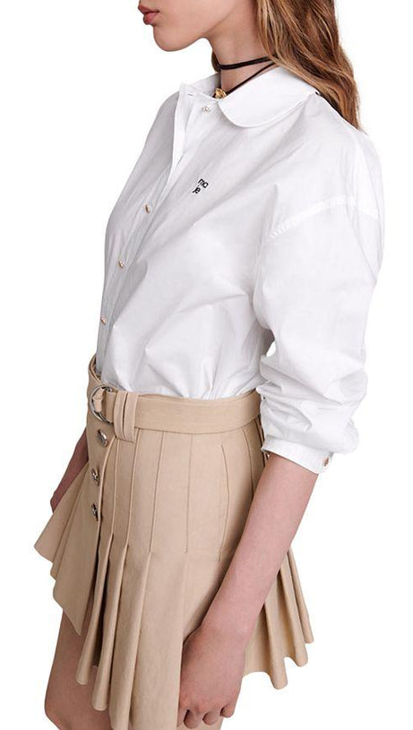 MINIGONNA PLISSETTATA BEIGE 