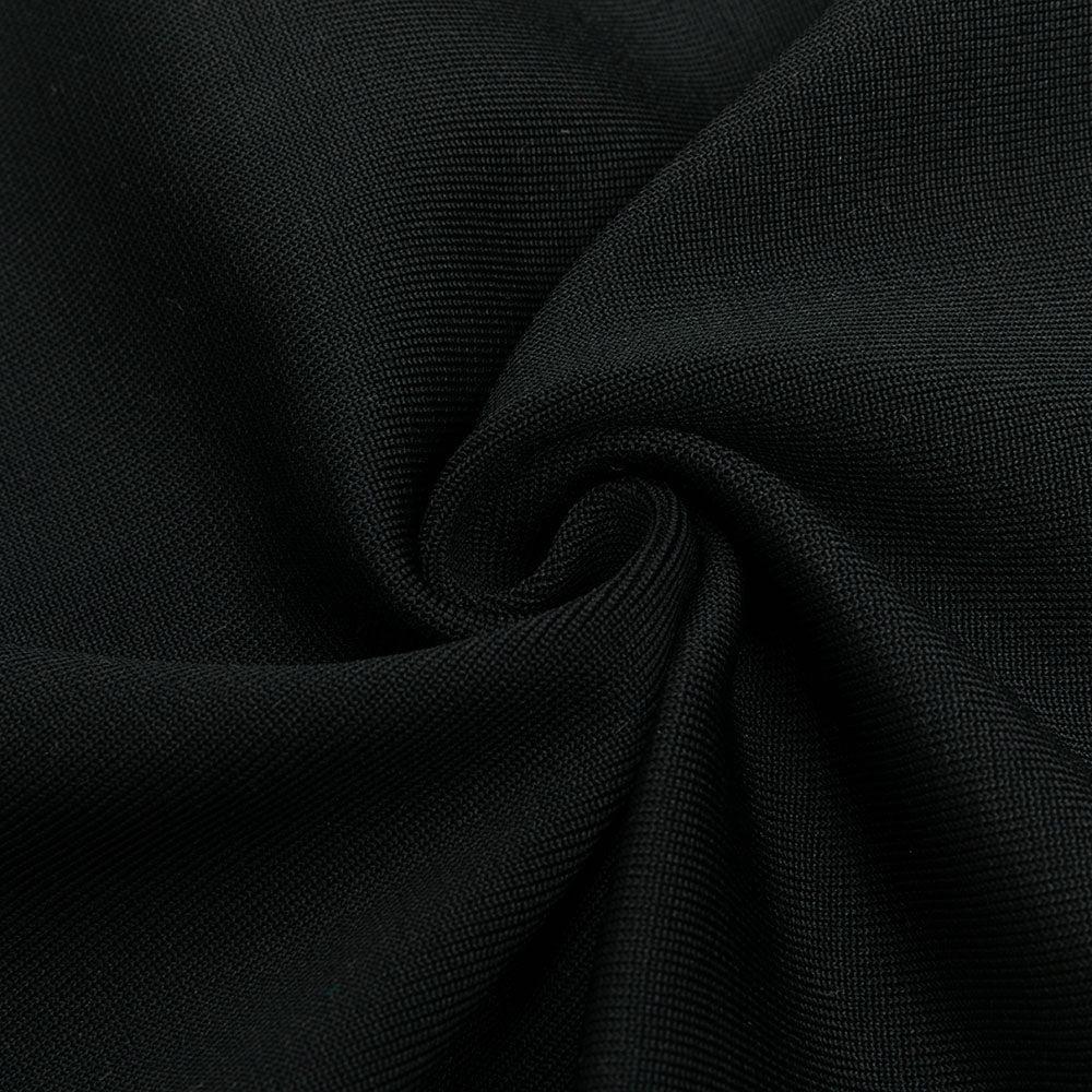 AIIZIE BLACK CUT OUT MESH MINI DRESS - product image