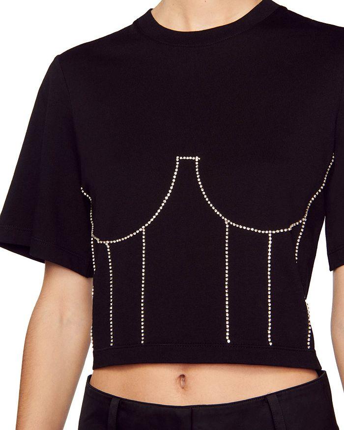 AIIZIE BUSTIER CROPPED TEE - product image