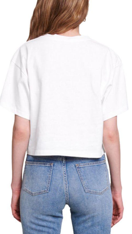 T-SHIRT IN COTONE CON FARFALLA 