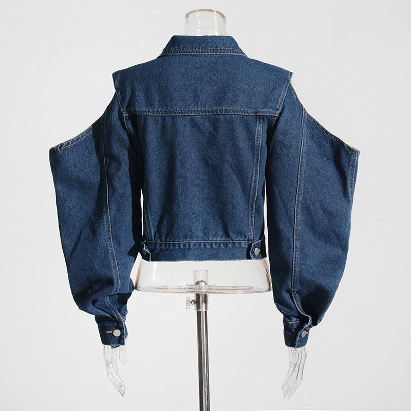 SET DI PANTALONI IN DENIM CON BOTTONI E TAGLIO