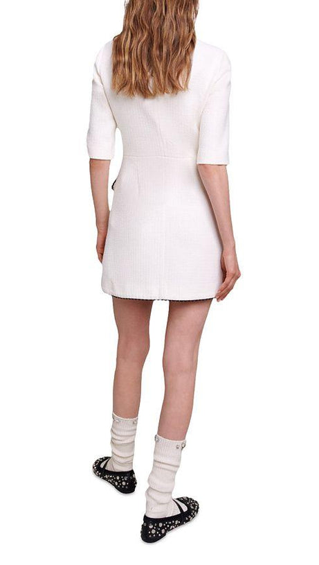 MINI ABITO CON BOTTONI FRONTALI 