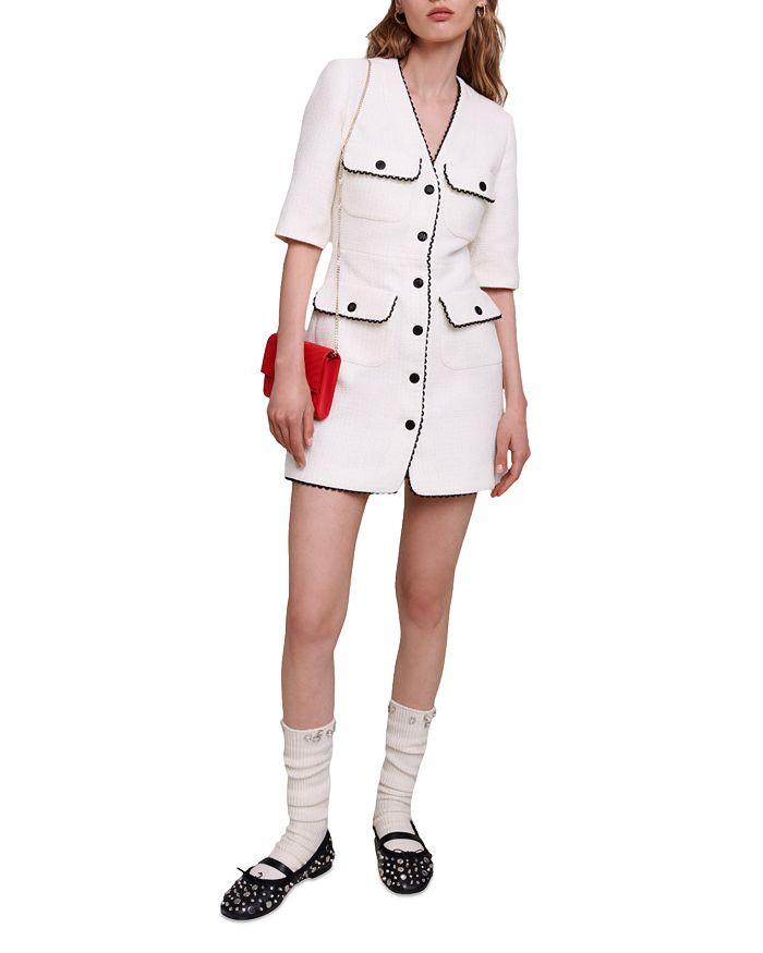 AIIZIE BUTTON FRONT MINI DRESS - product image