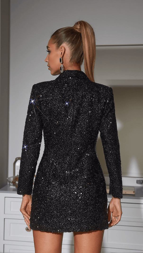 AIIZIE ZINNIA SEQUIN BLAZER DRESS - product image