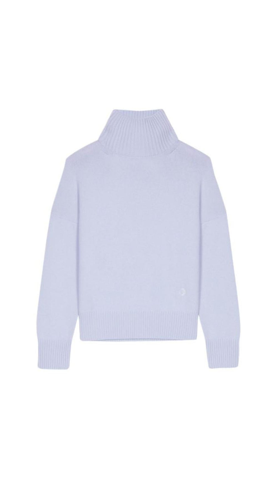 CASHMERE BLEND MOCK NECK SWEATER