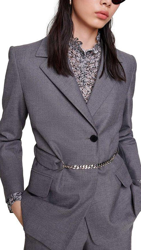 BLAZER MIT KETTENGÜRTEL 