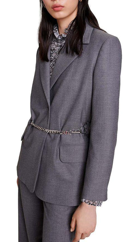 BLAZER MIT KETTENGÜRTEL 