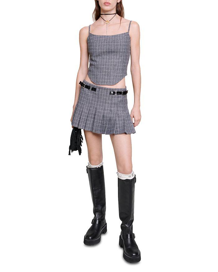 AIIZIE CHECK CORSET STYLE TOP - product image