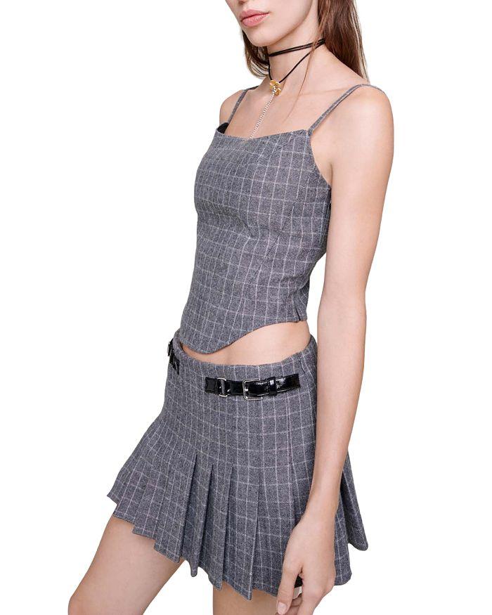 AIIZIE CHECK CORSET STYLE TOP - product image