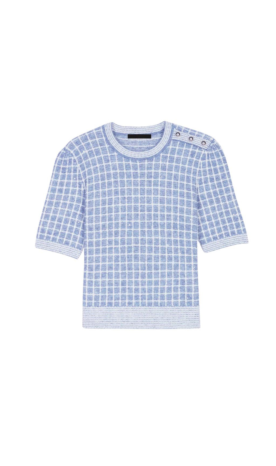 MAGLIONE CON STAMPA A QUADRI 