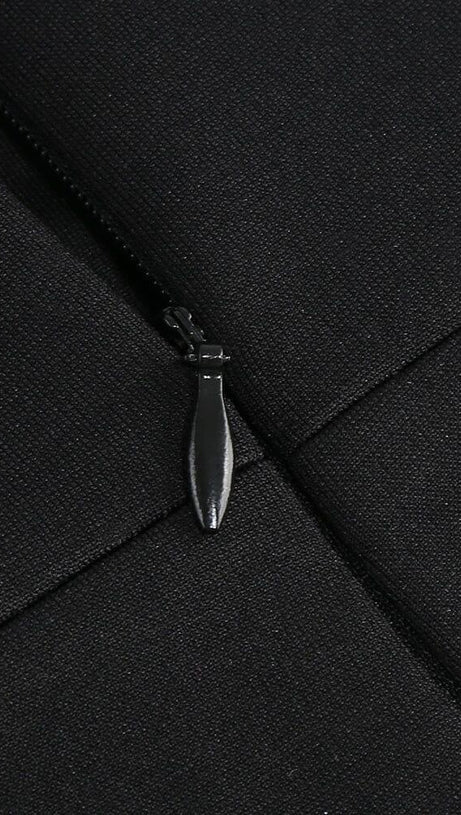 MINI ABITO CON PIUME SENZA SPALLINE NERO