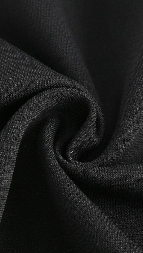 MINI ABITO CON PIUME SENZA SPALLINE NERO