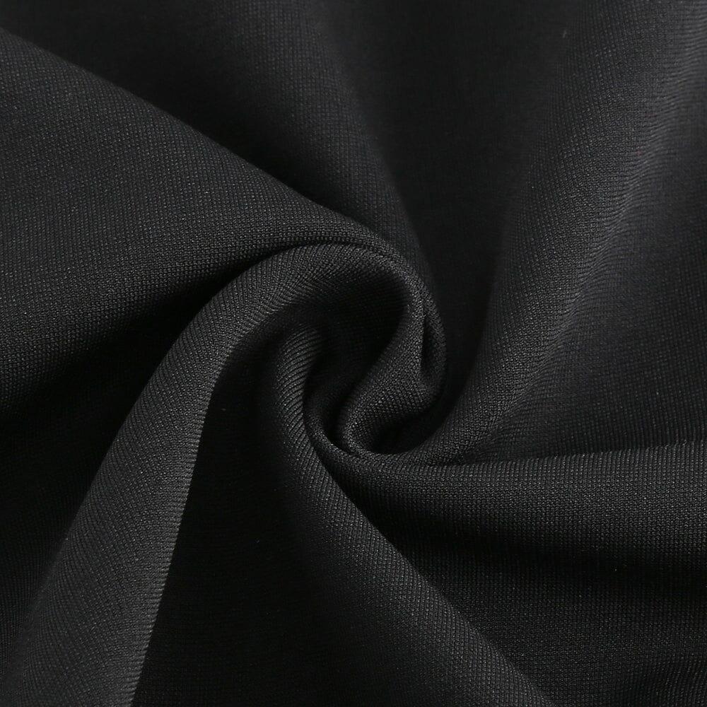 MINI ABITO CON PIUME SENZA SPALLINE NERO