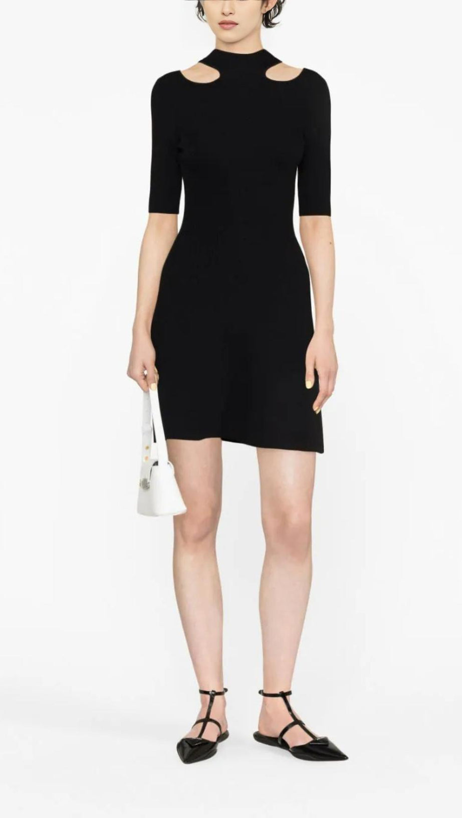 COLD SHOULDER MINI DRESS