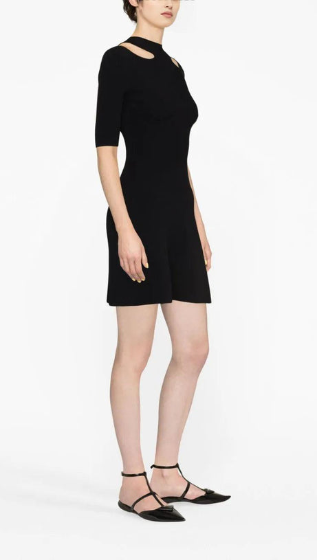 COLD SHOULDER MINI DRESS