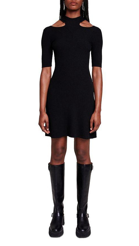 COLD SHOULDER MINI DRESS