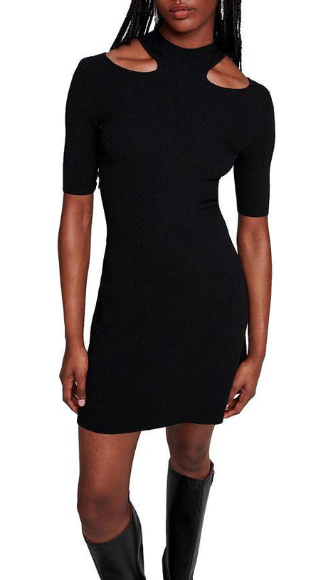 COLD SHOULDER MINI DRESS