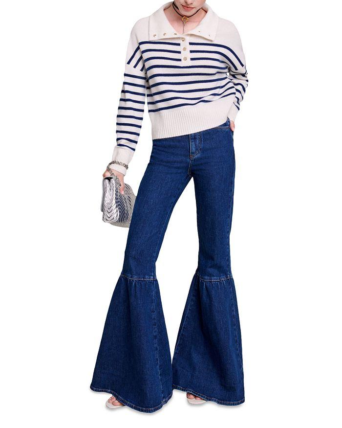 AIIZIE COLLARED STRIPED SWEATER - product image