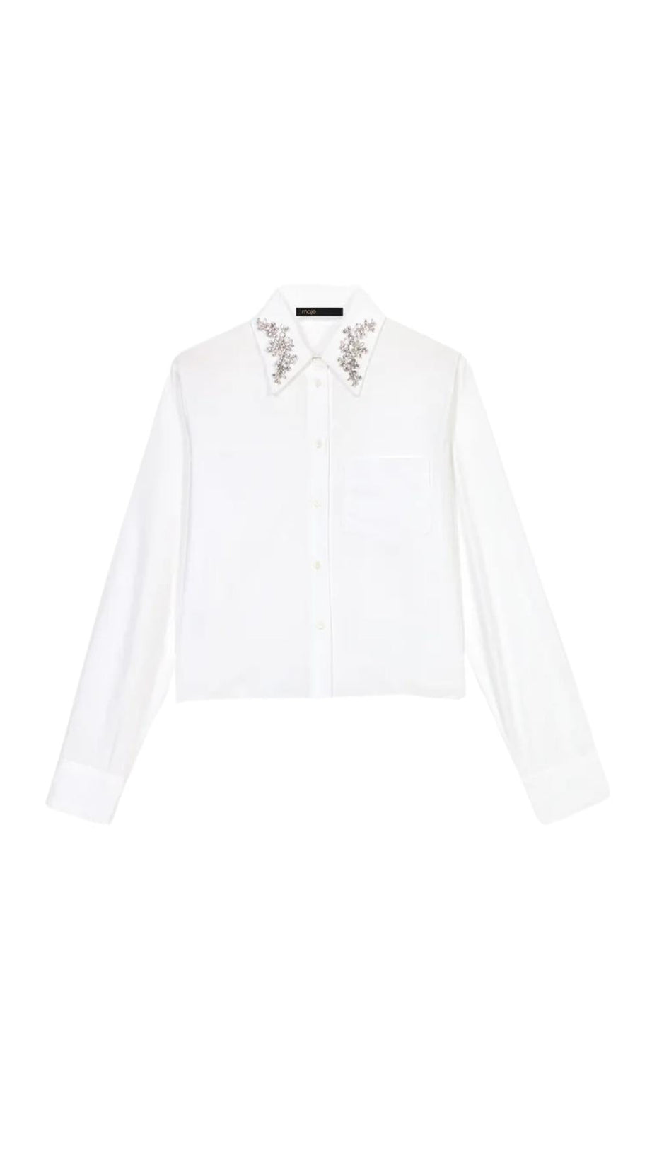 COTTON EMBELLISHED COLLAR SHIRT