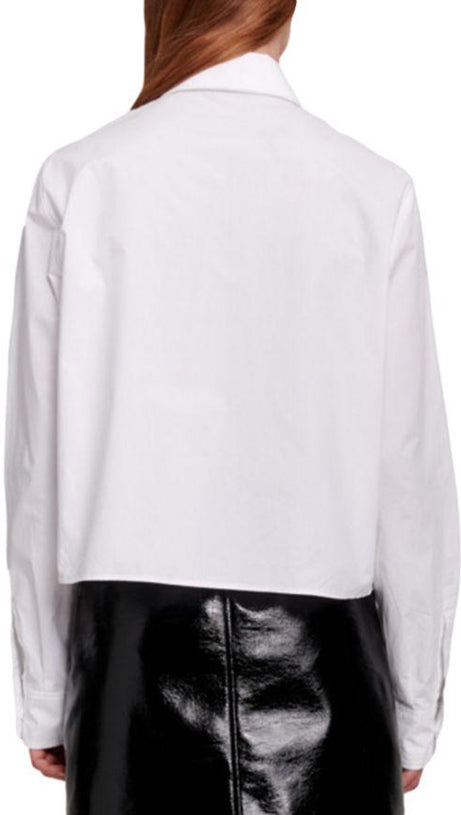 COTTON EMBELLISHED COLLAR SHIRT